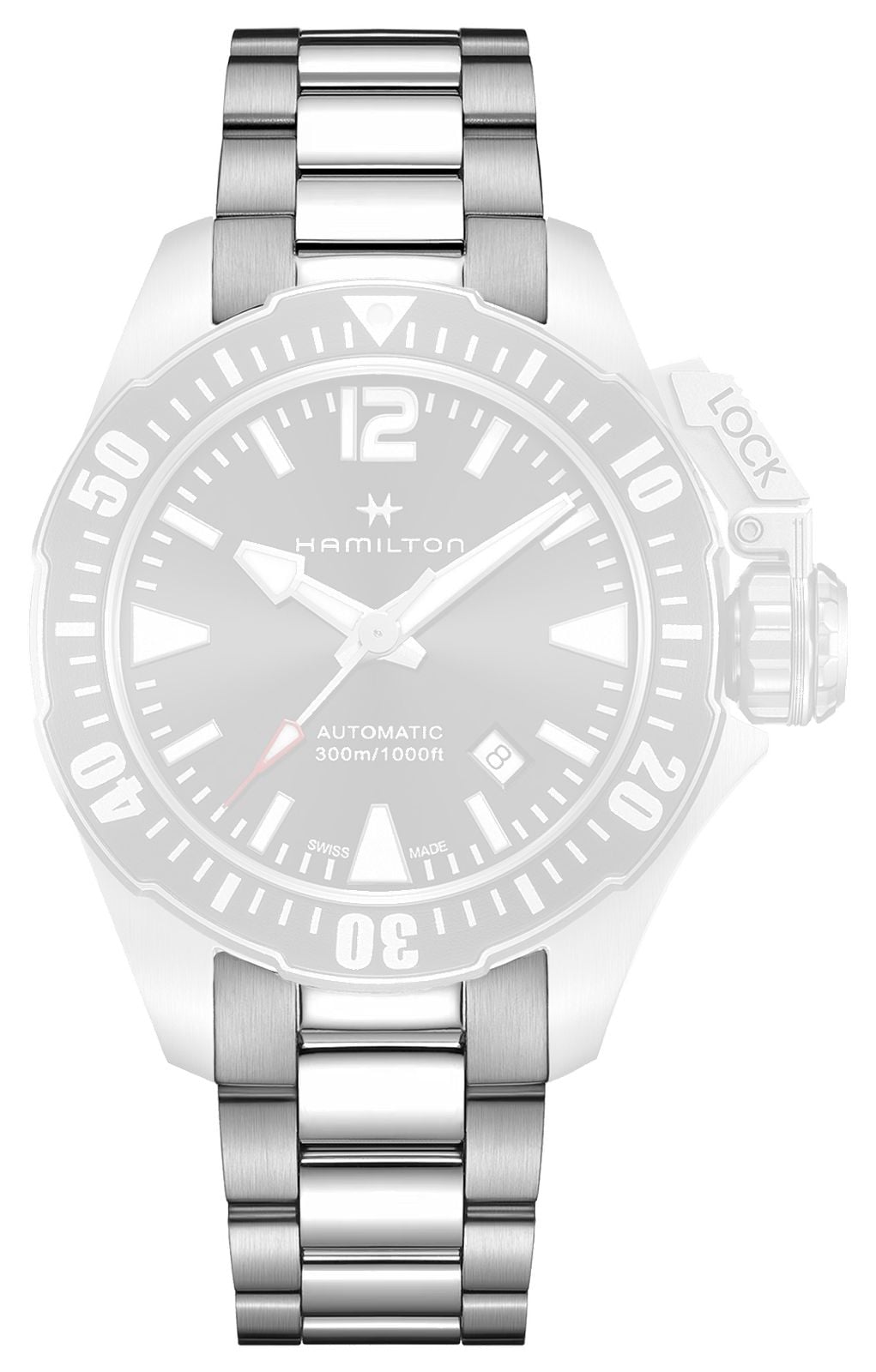 Hamilton Straps Bracelet en acier inoxydable kaki bleu montre