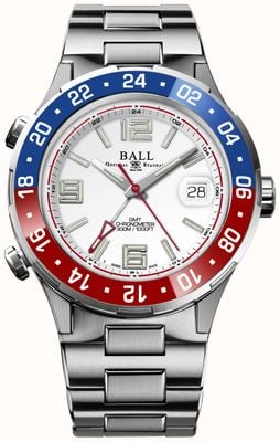 Ball Watch Company Roadmaster pilot gmt edizione limitata quadrante bianco DG3038A-S2C-WH