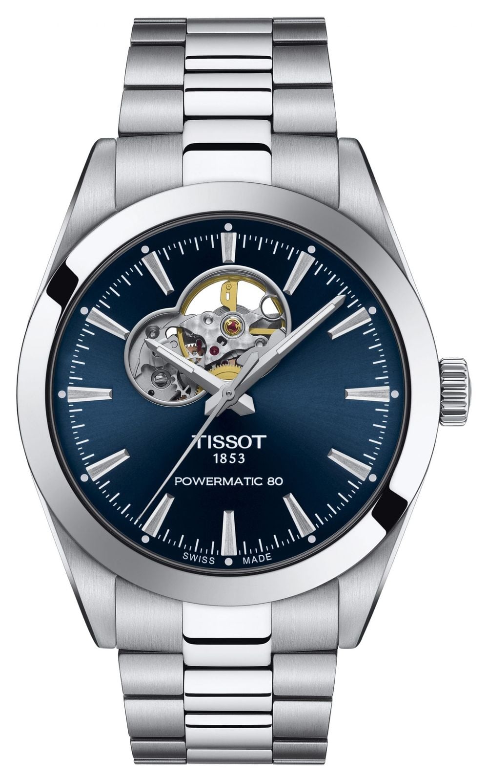 Tissot Gentilhomme | powermatic 80 | cadran bleu | coeur montre