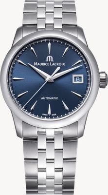 Maurice Lacroix 1975 Automatic (36mm) Blue Sun-Brushed Dial / Stainless Steel Bracelet 756007-SS002-430-1