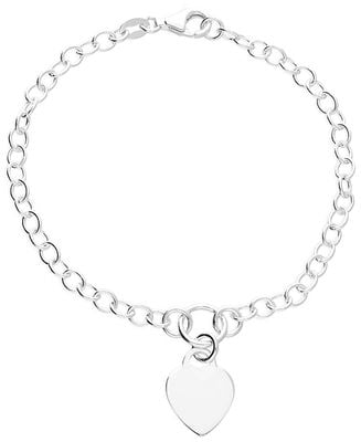 CME Leicester Limited Sterling Silver Chain Heart Bracelet H7365/S