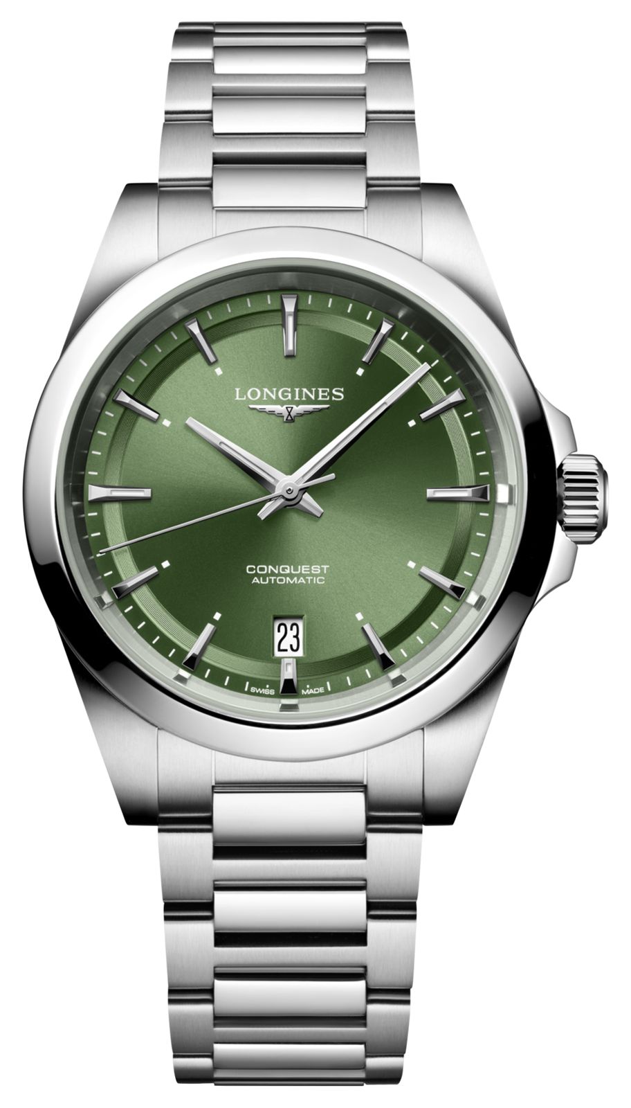 LONGINES Conquest automatique (38 mm) cadran soleillÃ© vert montre