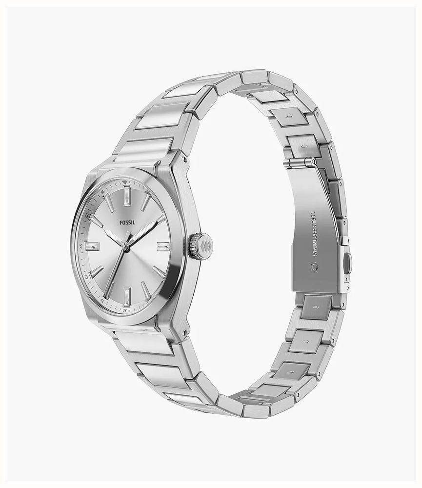 Fossil Everett 27 mm Three-Hand Stainless Steel Fossil Watch ES5490 - 备用视图 4