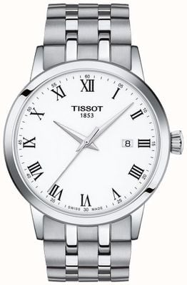 Tissot 经典梦想白色表盘|不锈钢手链 T1294101101300