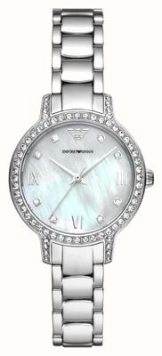 Emporio Armani Women's | Mother-of-Pearl Dial | Stainless Steel Bracelet AR11484