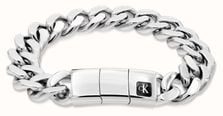 Calvin Klein COMMAND Silver Chunky Bracelet Mens 35100101