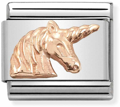 Nomination Classic RELIEF SYMBOLS Stainless Steel And Gold 9k Unicorn Charm 430106/18
