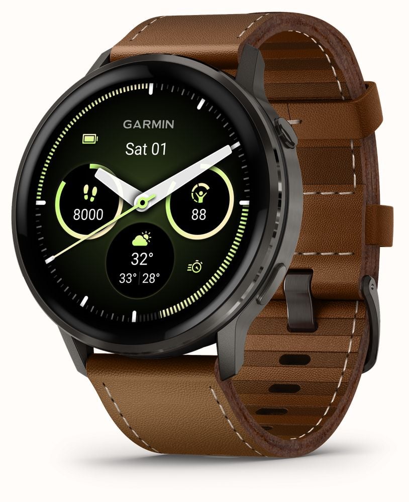 Garmin Venu 4 AMOLED Health And Fitness Smartwatch 45mm Slate With 