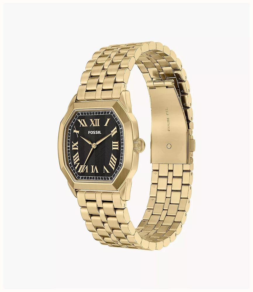 Fossil Harlow 33 mm Three-Hand Gold-Tone Stainless Steel FS6213 - vista alternativa 5