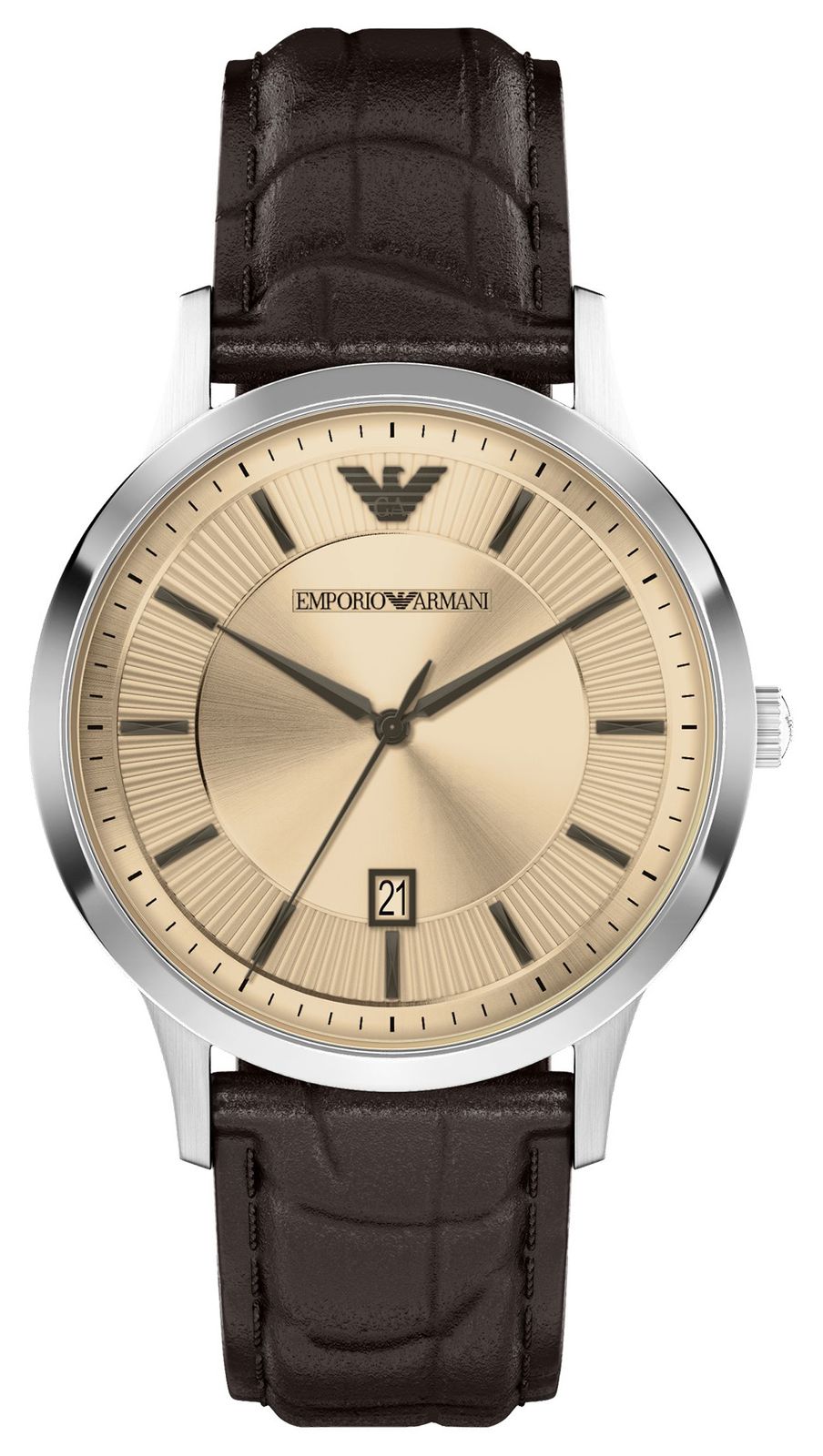 Emporio Armani Renato (43 mm), cadran champagne / bracelet montre