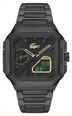 Lacoste Black Stainless Steel Bracelet Black Gold Dail LC33 Square Watch 2011532