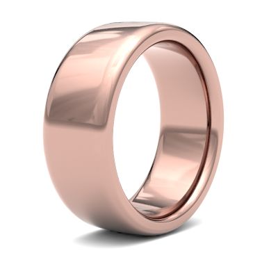 James Moore Wedding Ring | 9 Karat Roségold | 8 mm | schwer | Größe Softcourt | ag_8lhs-9r AG_8LHS-9R