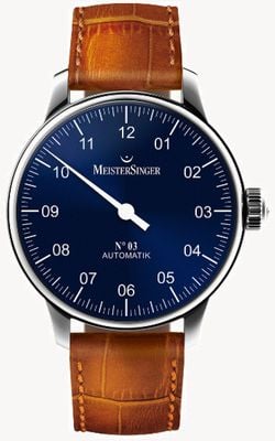 MeisterSinger Men's Classic No. 3 Automatic Sunburst Blue AM908