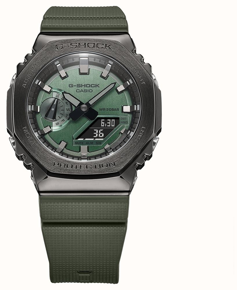 Casio G-shock зеленый циферблат зеленый GM-2100B-3AER - First Class  Watches™ RUS