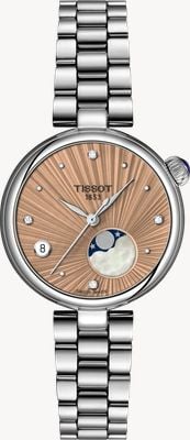 Tissot Desir Mondphase Quarz (29,6 mm) beiges Zifferblatt / Edelstahlarmband T1522231154600