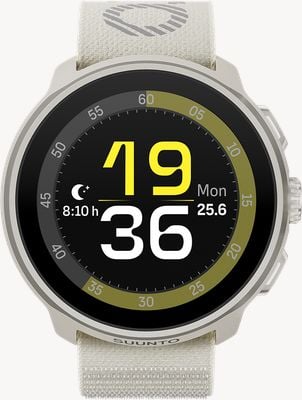 Suunto RUN Lightweight AMOLED Running Watch (46mm) Frost Grey  - Textile SS051110000