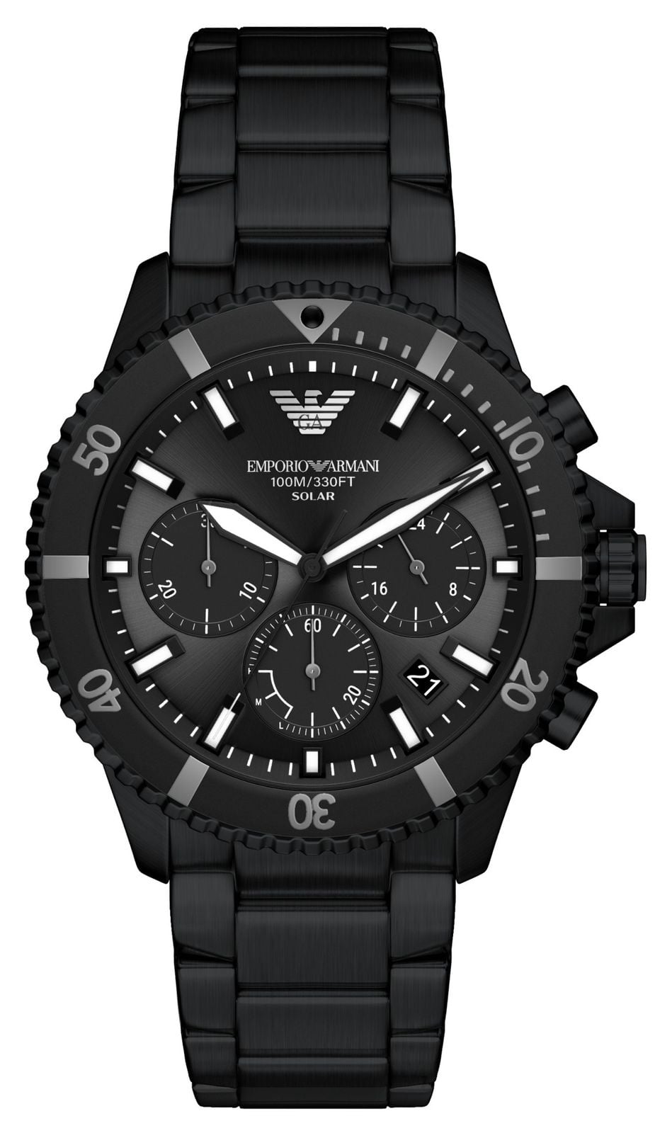 Emporio Armani Chronographe World Explorer (43 mm), cadran montre