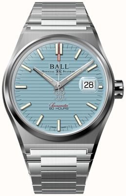 Ball Watch Company Roadmaster m perseverer (40 mm) mostrador azul gelo / pulseira em aço inoxidável NM9052C-S1C-IBE