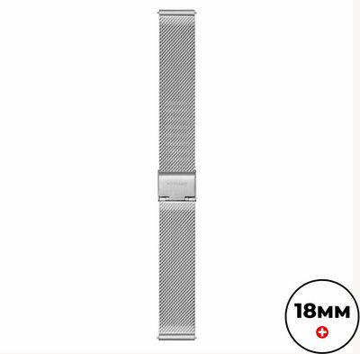 Mondaine Edelstahl Mesh Armband - Silber - (18mm) FM8918STEM4