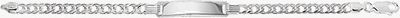 Silver Babies Double Curb ID Bracelet G2102