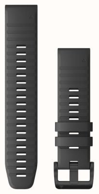 Garmin Quickfit 22 en silicone gris ardoise, bracelet noir uniquement 010-12863-22