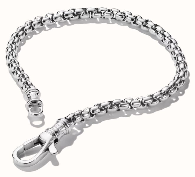 Thomas Sabo Thomas Sabo Rebel Steel Stainless Steel Box Chain Bracelet, 4.00 mm Thick, 18 cm A2250-S01-53-L18 - alternatieve weergave 2
