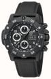 Luminox Master Carbon SEAL Auto Chrono 3880 Series (45mm) Black Dial / Black Technical Matrix Leather Strap Watch XS.3881 - vista alternativa 3