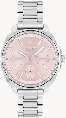 Coach Women's Kitt (34mm) Pink Dial / Stainless Steel Bracelet 14504392
