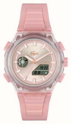 Lacoste Orologio multifunzione LC33 (40 mm) con quadrante rosa e cinturino in silicone rosa. 2001494