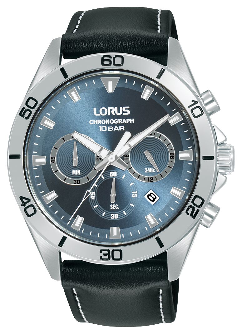 Lorus Chronographe Ã  quartz sport (43mm) cadran bleu effet montre