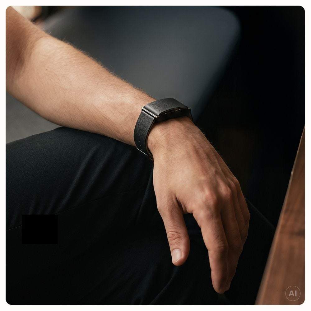 Polar Loop Black Leather Band (S-L) - STRAP ONLY 910121272 - альтернативный вид 5