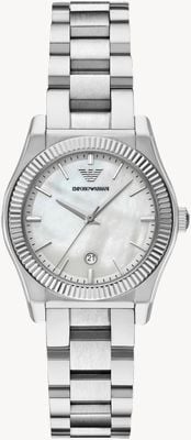 Emporio Armani Three-Hand Quartz (32mm) Mother-of-Pearl Dial / Stainless Steel Bracelet AR11723