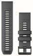 Garmin QuickFit Bands (26mm) Slate Grey/Black Silicone with Black Hardware - Strap Only 010-13393-11