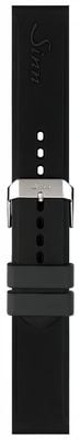 Sinn Schwarzes Silikonarmband mit Dornschließe BK75202019201100400A