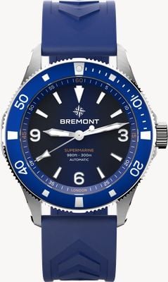 Bremont Supermarine 300M Automatic (40mm) Blue Gradient Dial / Blue Rubber Strap SM40-ND-SS-BL-R-S