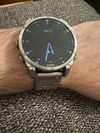 Customer picture of Garmin Fenix 8 47mm AMOLED Sapphire Premium Multisport GPS Smartwatch Titanium Bracelet +Black Silicone Set 010-02904-40
