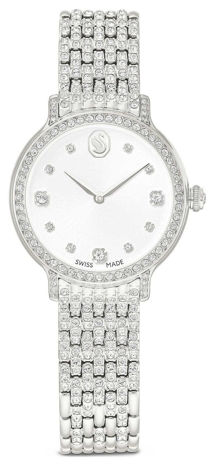 Swarovski Imber Quartz 31mm Silver Dial  Stainless Steel Watch