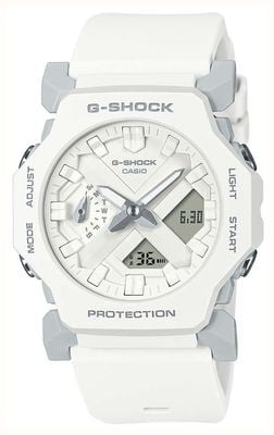 Casio G-shock core ga-2300 (42,1 mm) mostrador híbrido branco / pulseira de resina branca GA-2300-7AER