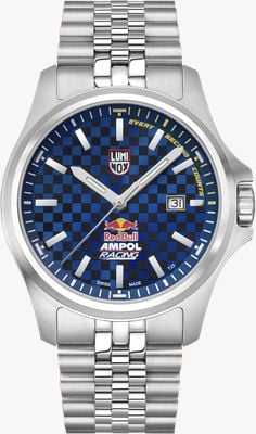 Luminox Dress field red bull racing limited edition (43mm) blaukariertes Zifferblatt / Armband aus Edelstahl Uhr XL.2523.ARB.N