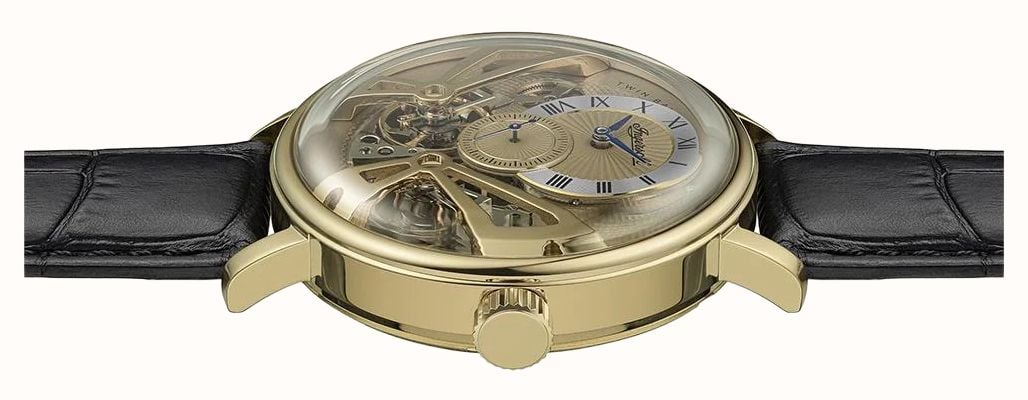 Ingersoll THE TENNESSEE Automatic (45.5mm) Gold Dial / Black Leather Strap I13106 - widok alternatywny 2