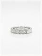 1ct Round Brilliant Cut Natural Diamonds 18ct White Gold Pavé Ring C29001E881 - vista alternativa 2