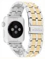 Coach Apple Watch Straps Two-Tone Stainless Steel Interchangeable Replacement Smart Watch Band 14700345 - 备用视图 3