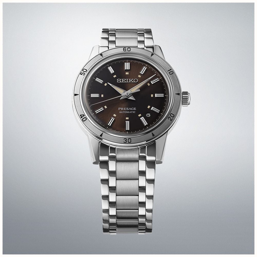 赤いベゼルのSEIKOプレサージュsrph93j1自動巻き 【公式通販】