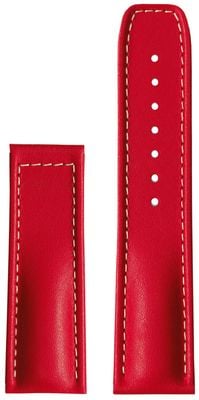 Hanhart Primus Armband aus rotem Kalbsleder – ohne Schließe (Größe M) – nur Armband 9924-0520-05