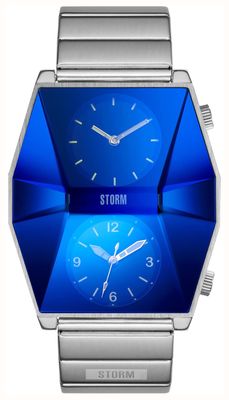 STORM ザレックス デュアルダイヤル クォーツ (40.5mm) レーザーブルーダイヤル / ステンレススチールブレスレット 47561/LB