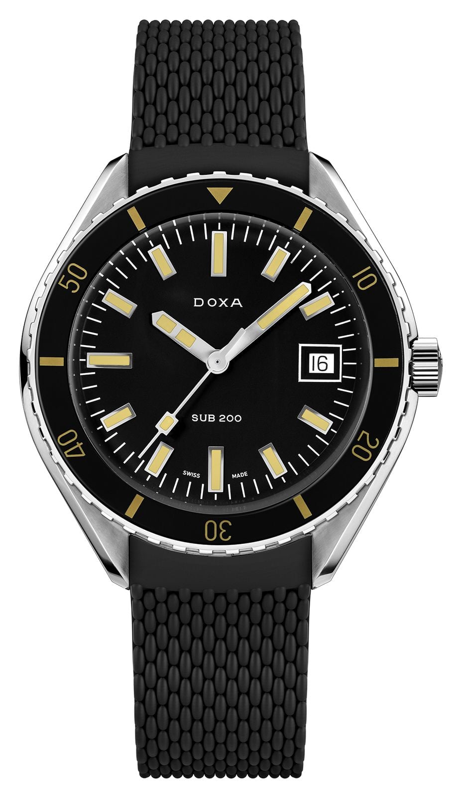 DOXA Sub 200 Sharkhunter (42 mm) cadran noir emblÃ©matique montre