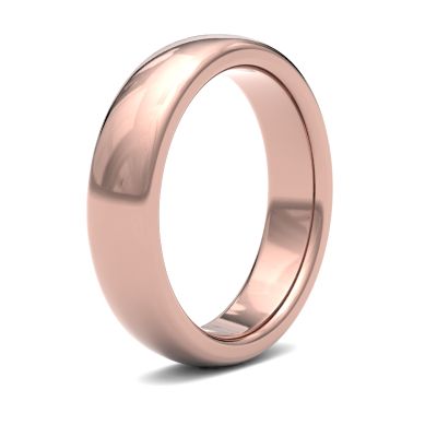 James Moore Wedding Rings | 9ct Rose Gold | 5mm | Heavy | Premium Court | AG_5LHP-9R