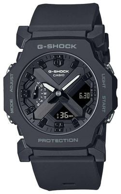 Casio G-shock core ga-2300 (42,1 mm) zwarte hybride wijzerplaat / zwarte harsband GA-2300-1AER