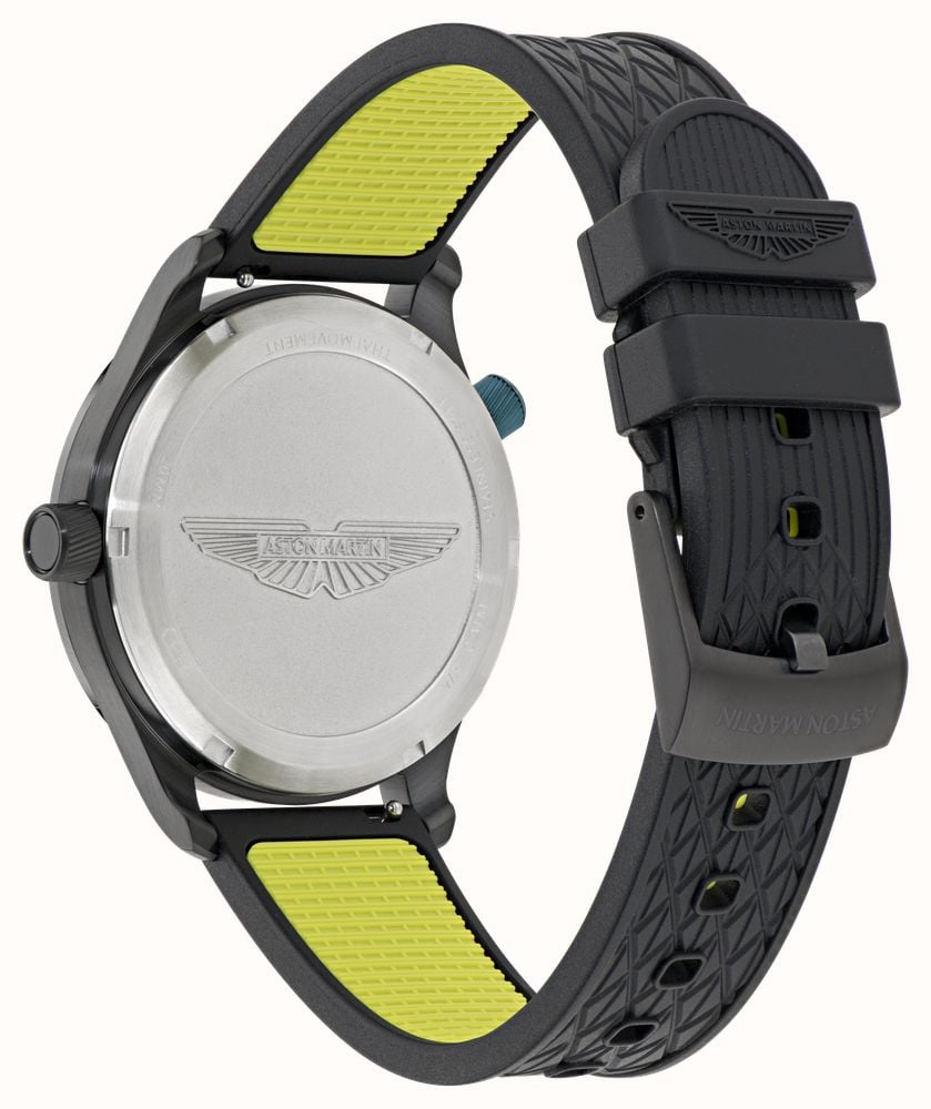 Aston Martin GRZ Icon Quartz Racing Zone GMT (41mm) Black Dial / Black Silicone Strap MTIZ1F501 - alternative Ansicht 4
