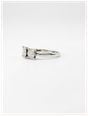 Round Brilliant Natural Diamond 18ct White Gold Trilogy Ring JM2793 - vista alternativa 2